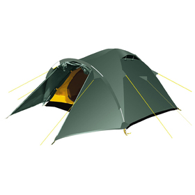 Палатка, серия Trekking Challenge 3, зелёная, трёхместная