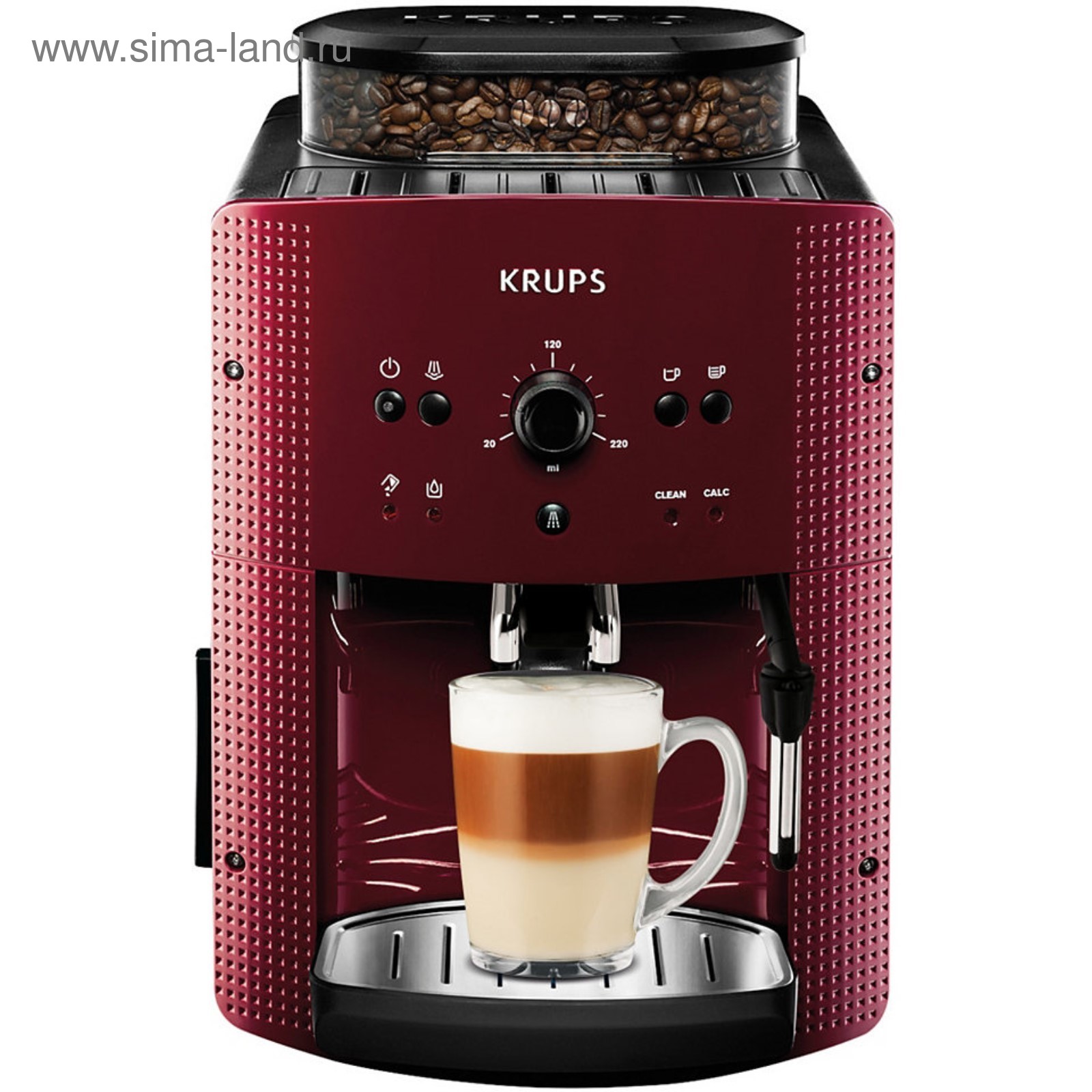 Кофемашина Krups EA810770, 1450Вт красная/чёрная (2419971) - Купить по ...