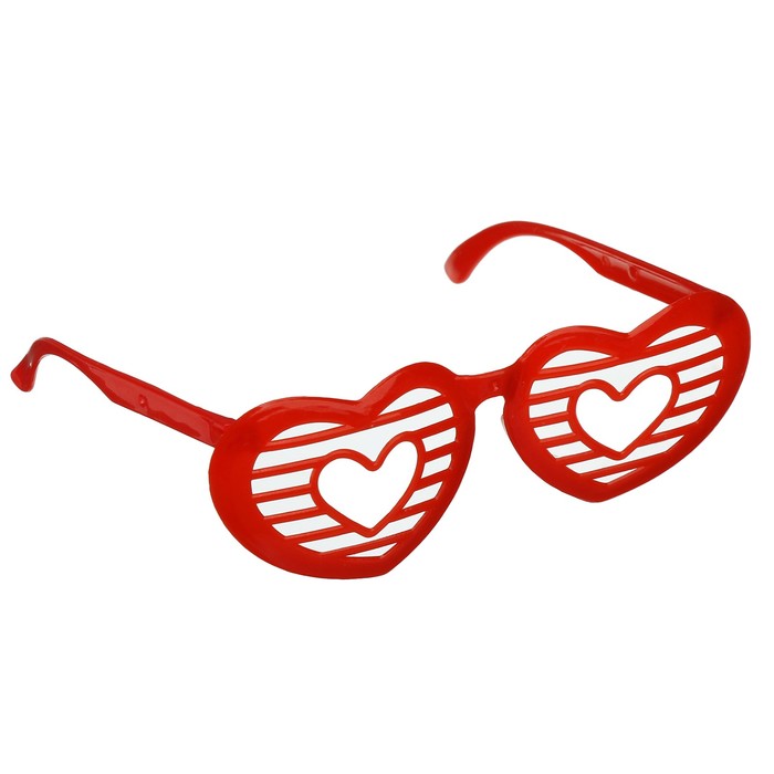 Карнавальные очки детские "Сердечки", цвета МИКС
