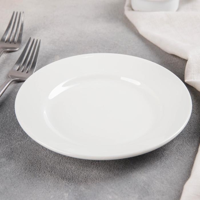 Тарелка мелкая 17,5 см, цвет белый