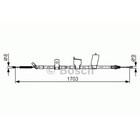 Трос стояночного тормоза BOSCH 1987482338 2408290 - фото 58705