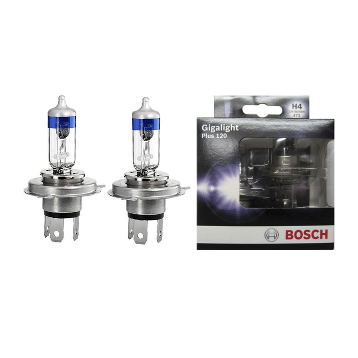 Лампа Bosch GIGALIGHT+120, H4, 12 В, 60/55 Вт, 2 шт (DP/двойная коробка), 1987301106