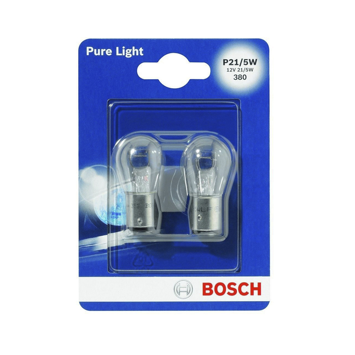 Лампа Bosch STANDARD, P21/5W, 12 В, 21/5 Вт, 2шт, 1987301016