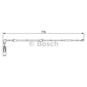 Датчик износа тормозных колодок Bosch 1987474946 2407745