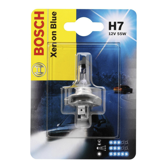 Лампа Bosch XENON BLUE, H7, 12 В, 55 Вт [блистер], 1987301013