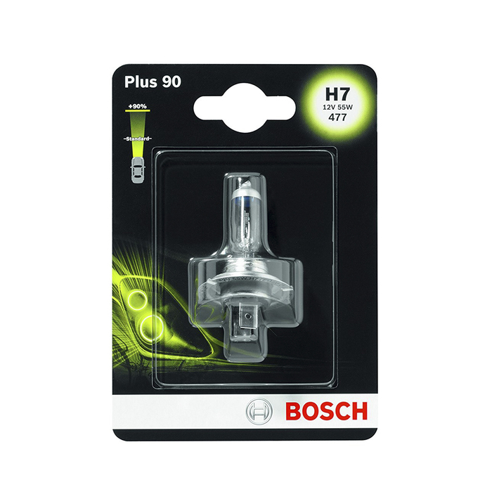 Лампа Bosch PLUS 90, H4, 12 В, 60/55 Вт, 1 шт, (SB/блистер), 1987301077