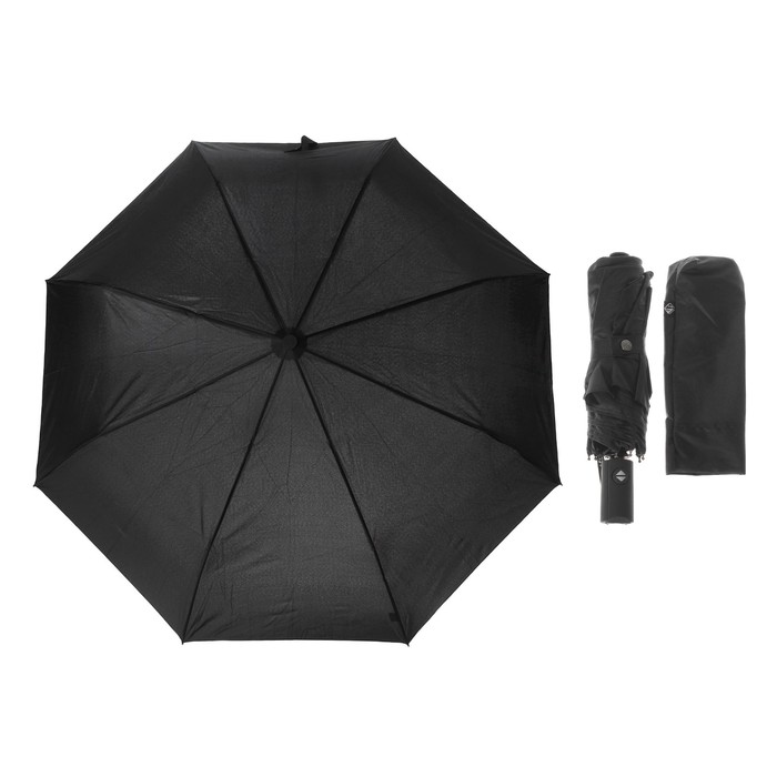 Зонт автоматический, R=51,5см, цвет чёрный