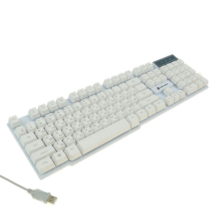 Клавиатура KGK-15U WHITE Dialog Gan-Kata - игровая с подсветкой, USB, белая