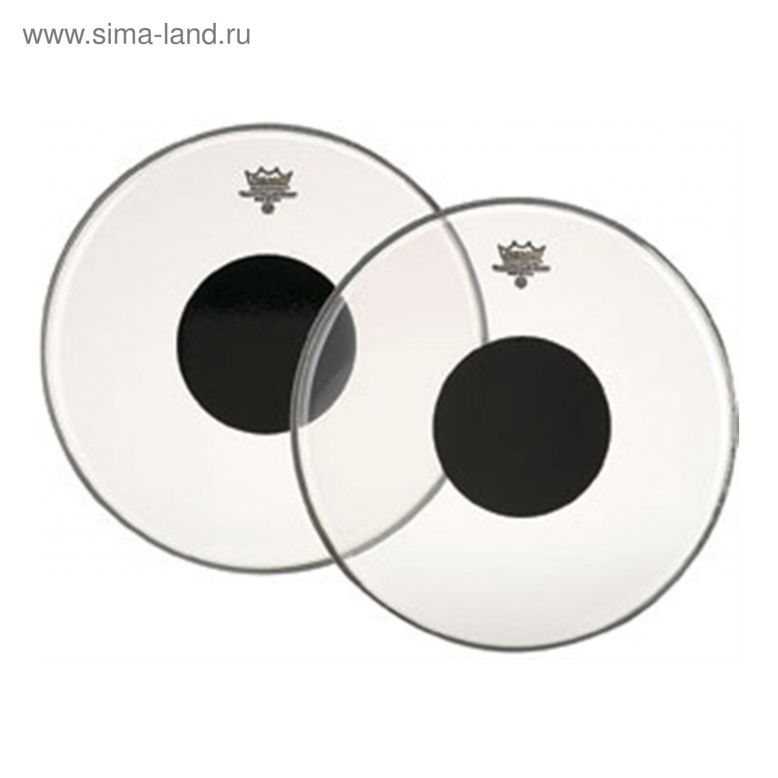 Пластик REMO CS-1320-10 Bass, Controlled Sound, Clear, White Dot On Top, 20...