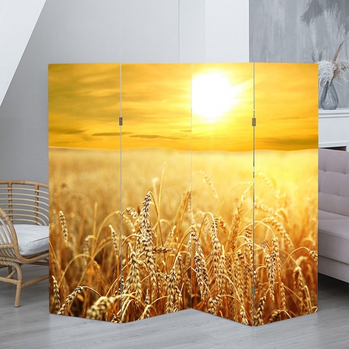Ширма &quot;Пшеничное поле&quot; 200 × 160см