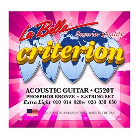 Струны для акустической гитары La Bella C520T Criterion 010-050