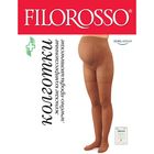 Колготки компрессионные Filorosso для беременных, прозрачные, LUX 40 den,1 класс, цвет бежевый, размер 4