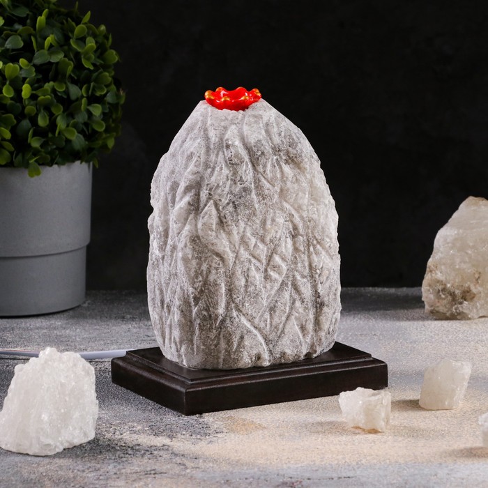 Соляная лампа "Гора Вулкан", цельный кристалл, 22 см, 4 кг