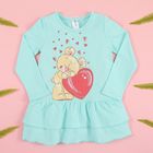 Платье для девочки KAFTAN "Мишка", мятное, рост 122-128 (34), 7-8 лет, 100% хлопок Платье для девочки KAFTAN "Мишка", мятное, рост 122-128 (34), 7-8 лет, 100% хлопок