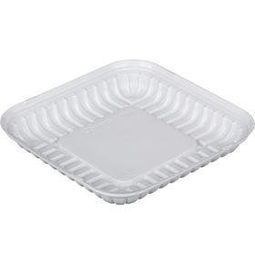 Контейнер для торта Т-150Д (Т), квадратный, цвет белый, размер 18,4 х 18,4 х 2,7 см