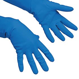 Перчатки Vileda для профессиональной уборки, многоцелевые, размер L, цвет голубой