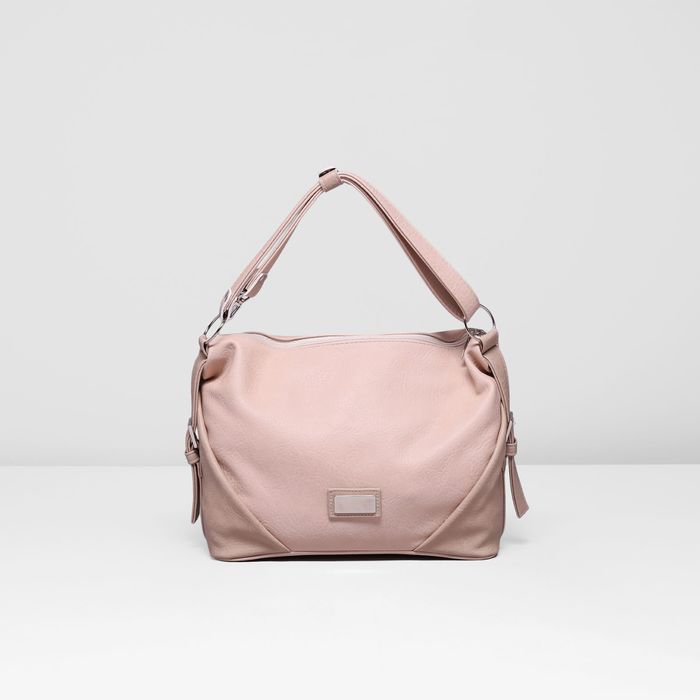 Бежево розовая сумка