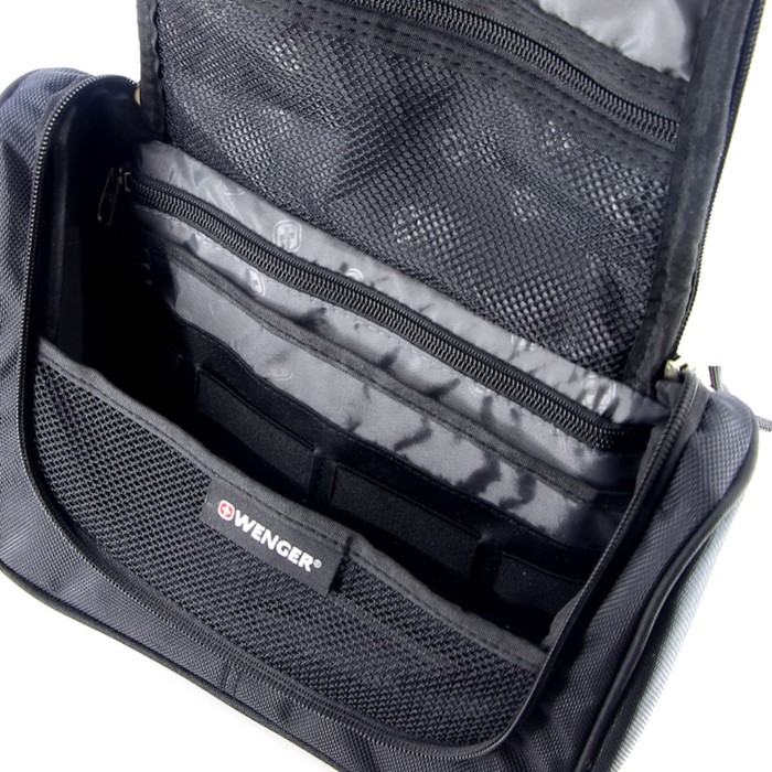 Несессер Wenger Toiletry Kit, дорожный, чёрный, 27 х 11 х 22 см