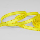 Лента атласная «Золотые нити», 6 мм × 23 ± 1 м, цвет жёлтый №015 - фото 79050090