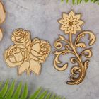 Декоративный элемент для творчества "Модерн-2" (набор 2 детали) 13,5х8 см и 8,5х8,5 см