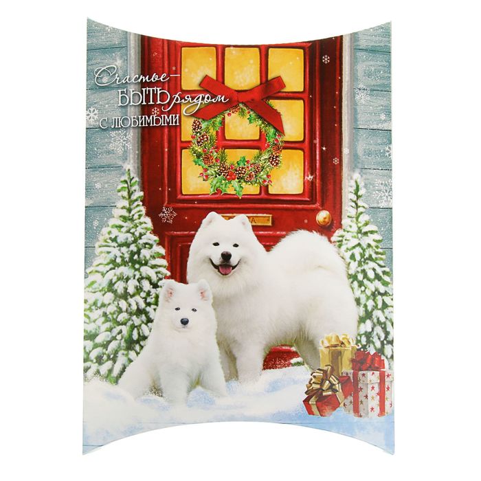 Коробка сборная фигурная "Счастье быть рядом ", 26 х 19 х 4 см