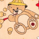 Детское постельное бельё BABY "Мишки", цвет персик 112х147 см, 110х150 см, 60х60 см, бязь 142 гр/м - фото 801027047