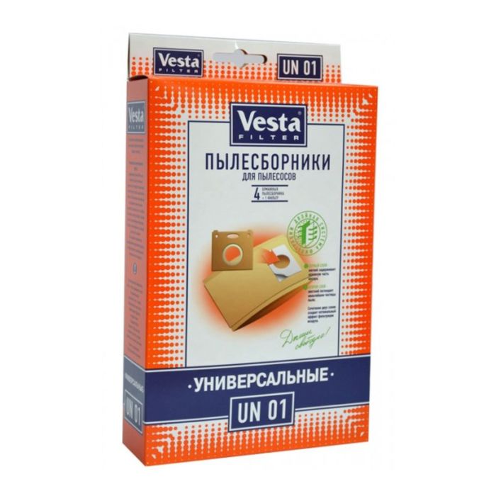 Комплект пылесборников, 4 шт., универсальный, Vesta filter