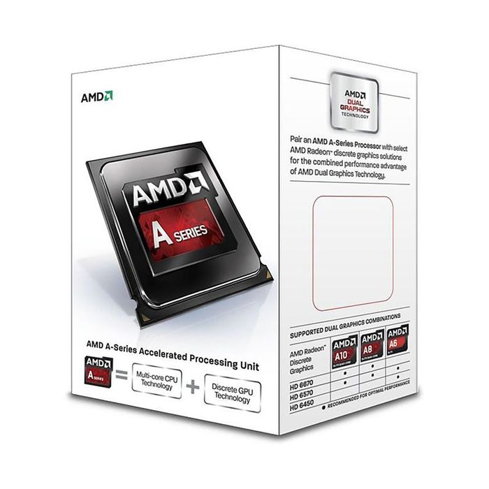 Процессор AMD A4 6300 FM2 (AD6300OKHLBOX) (3.7GHz/5000MHz/AMD Radeon HD 8370D) Box