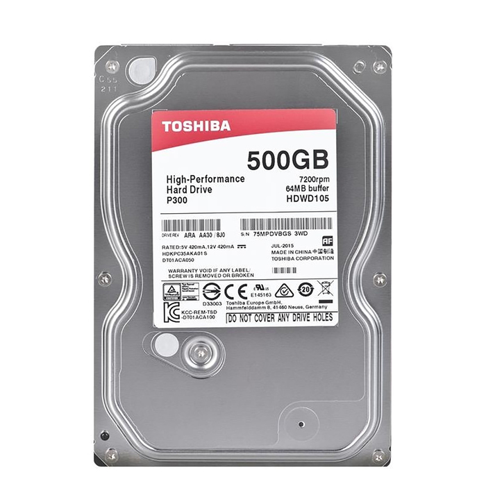 Жесткий диск Toshiba P300 500Gb (HDWD105EZSTA) SATA-III