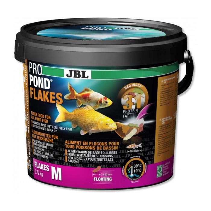 JBL ProPond Goldfish основной корм, плавучие палочки для золотых рыбок среднего размера, 0,72 кг (5,5 л)