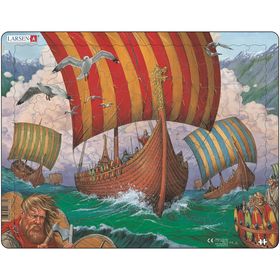 Пазл "Корабли викингов", 64 детали (FI6)