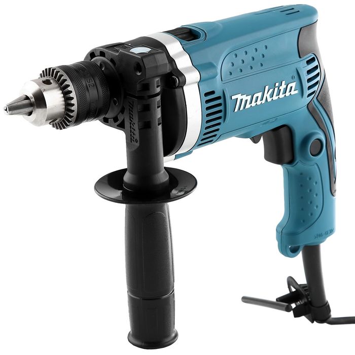 Дрель ударная Makita НР 1630, 710Вт,ЗВП-13мм,0-3200об/м,2.1кг,кор,AL редуктор