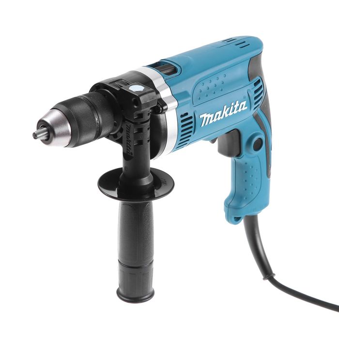 Дрель ударная Makita НР 1631 K, 710Вт,БЗП-13мм,0-3200об/м,2.1кг,кор,AL редуктор, кейс