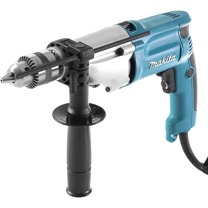 Дрель ударная Makita НР 2050, 720Вт,ЗВП-13мм,0-1200/2900об/м,2.3кг,чем,мет. редуктор