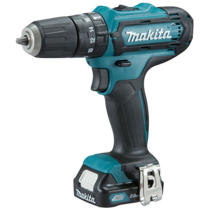 Дрель-шуруповерт Makita HP331DWAE, 10.8В,2х2Ач,БЗП-10мм,0-450/1700об/м