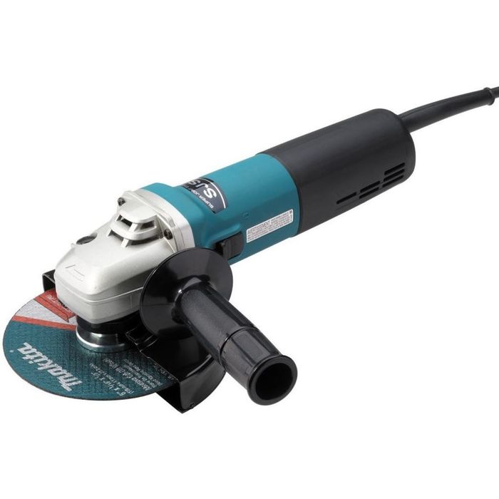 Шлифмашина угловая Makita 9566 C, 150мм,1400Вт,10000об/м,2.4кг,кор,муфта SJS