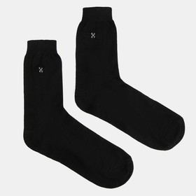 Носки мужские, цвет чёрный, размер 45 (29 см) (10 пара)