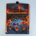 Мешок для обуви с карманом 460х330 мм Kite 601 для мальчика Monster Truck K17-601M-7