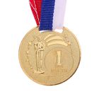 Медаль призовая, 1 место, золото, d=3,5 см - фото 8074690