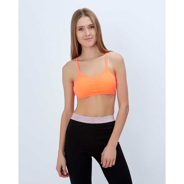 Топ спортивный с чашками ONLITOP Summer orange р-р S