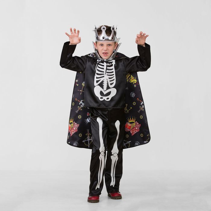 Карнавальный костюм «Кощей Бессмертный сказочный», сатин, размер 30, рост 116 см - фото 899611
