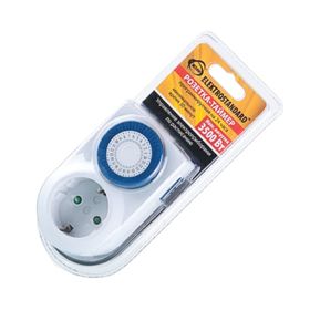 Розетка-таймер Elektrostandard TMH-M-3 ES, механическая, 24-часовая программа, IP20