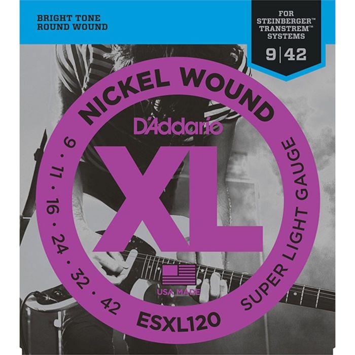 Струны для электрогитары D'Addario ESXL120 Steinberger Nickel Wound