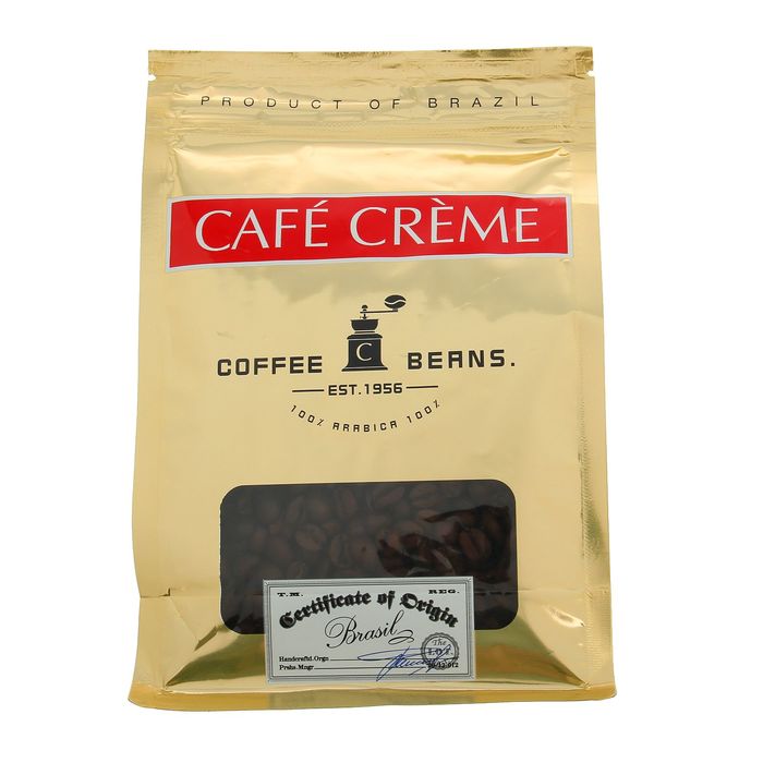 Кофе Café Crème Brazil жареный в зёрнах, 250 г