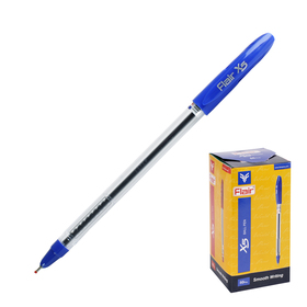Ручка шариковая Flair X-5, узел-игла 0.7 мм, масляная основа, стержень синий