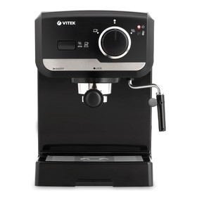 Кофеварка Vitek VT-1502 ВК, рожковая, 1140 Вт, 1.25 л, чёрная