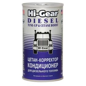 Цетан-корректор и кондиционер для дизельного топлива HI-GEAR, на 70-90 л, 325 мл 2504112