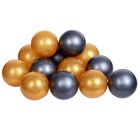 Шарики для сухого бассейна «Перламутровые», диаметр шара 7,5 см, набор 100 штук, цвет металлик - фото 8307243