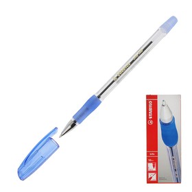 Ручка шариковая Stabilo Bille 508 F, узел 0.3мм, чернила синие, резиновый упор