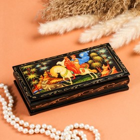 Шкатулка - купюрница «Сказка», 8,5×17 см, лаковая миниатюра